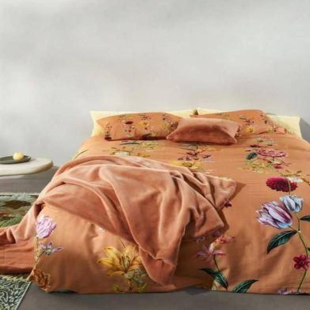 Essenza Bettwäsche Feda in Bright Terra 135 x 200 + 80 x 80 cm, Baumwollsatin, 2 teilig