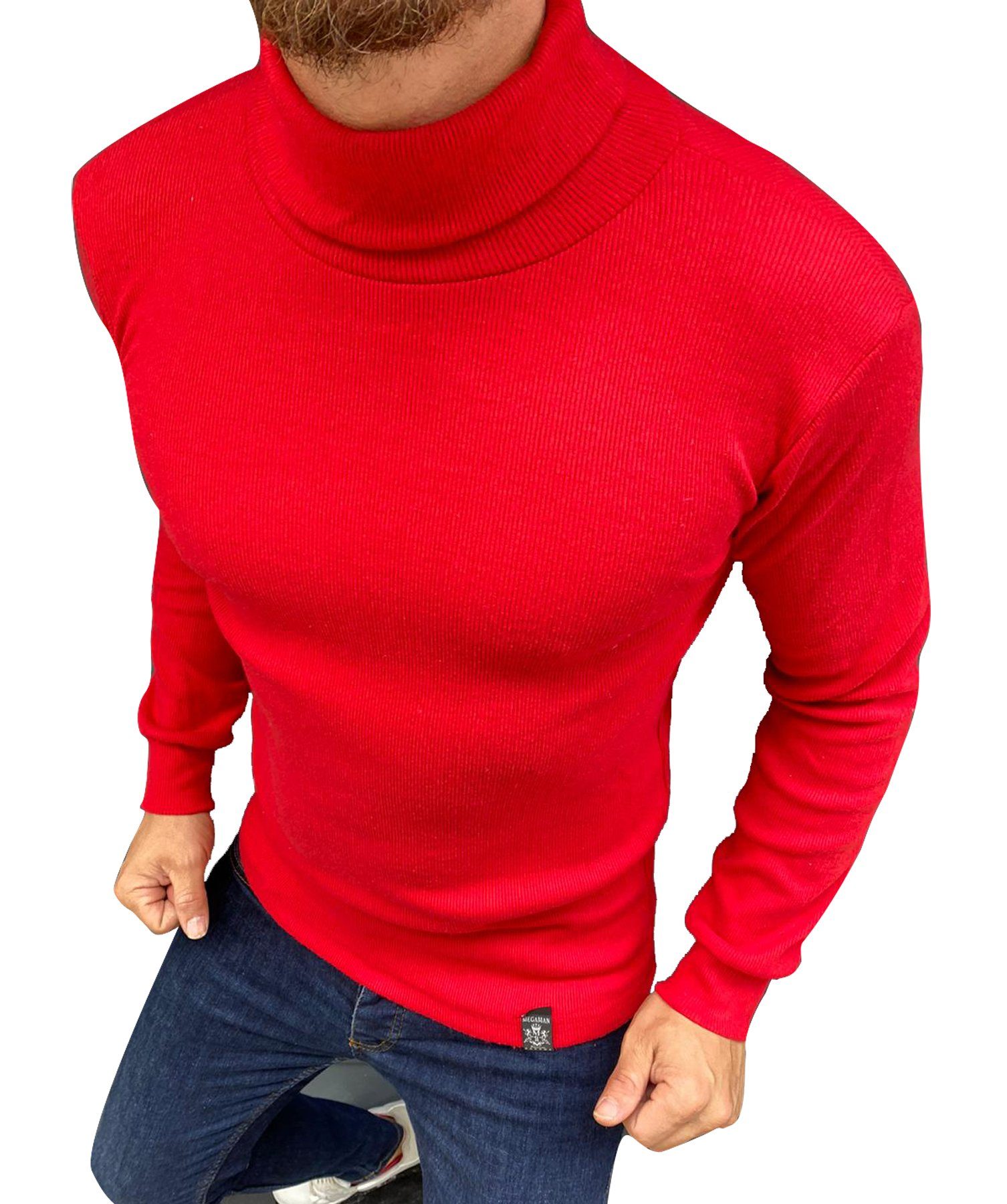 Megaman Jeans Rollkragenpullover Herren Rollkragenpullover Megaman Jeans