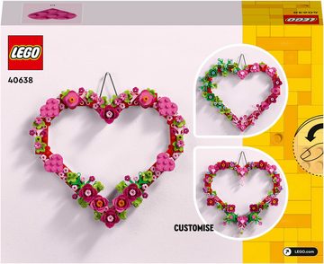 LEGO® Konstruktionsspielsteine Herz-Deko (40638), LEGO Iconic, (254 St), Made in Europe