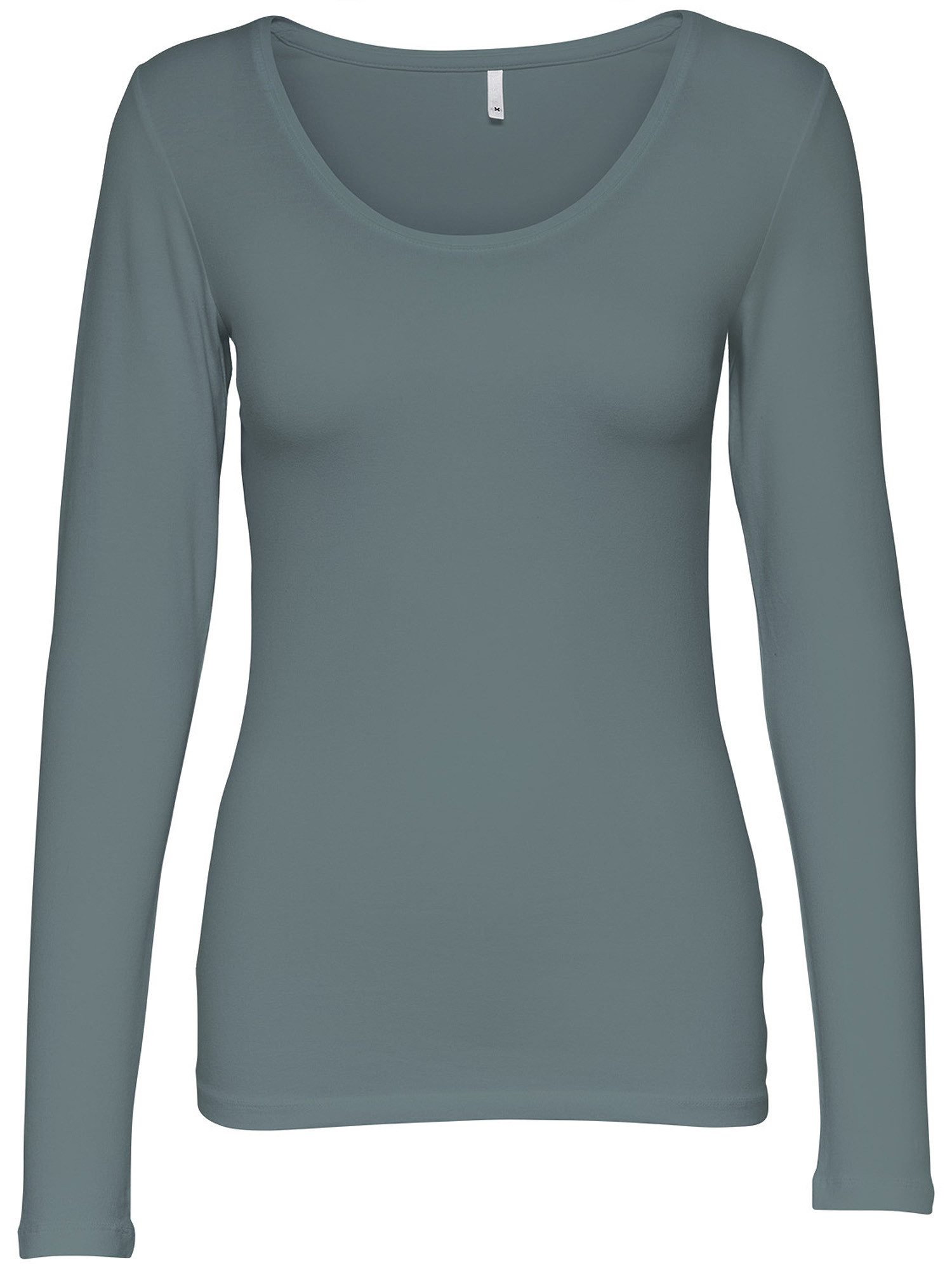 ONLY Langarmshirt Live Love NEW Longsleeve (3-tlg., 3er Pack) Figur betont, elastische Baumwollqualität