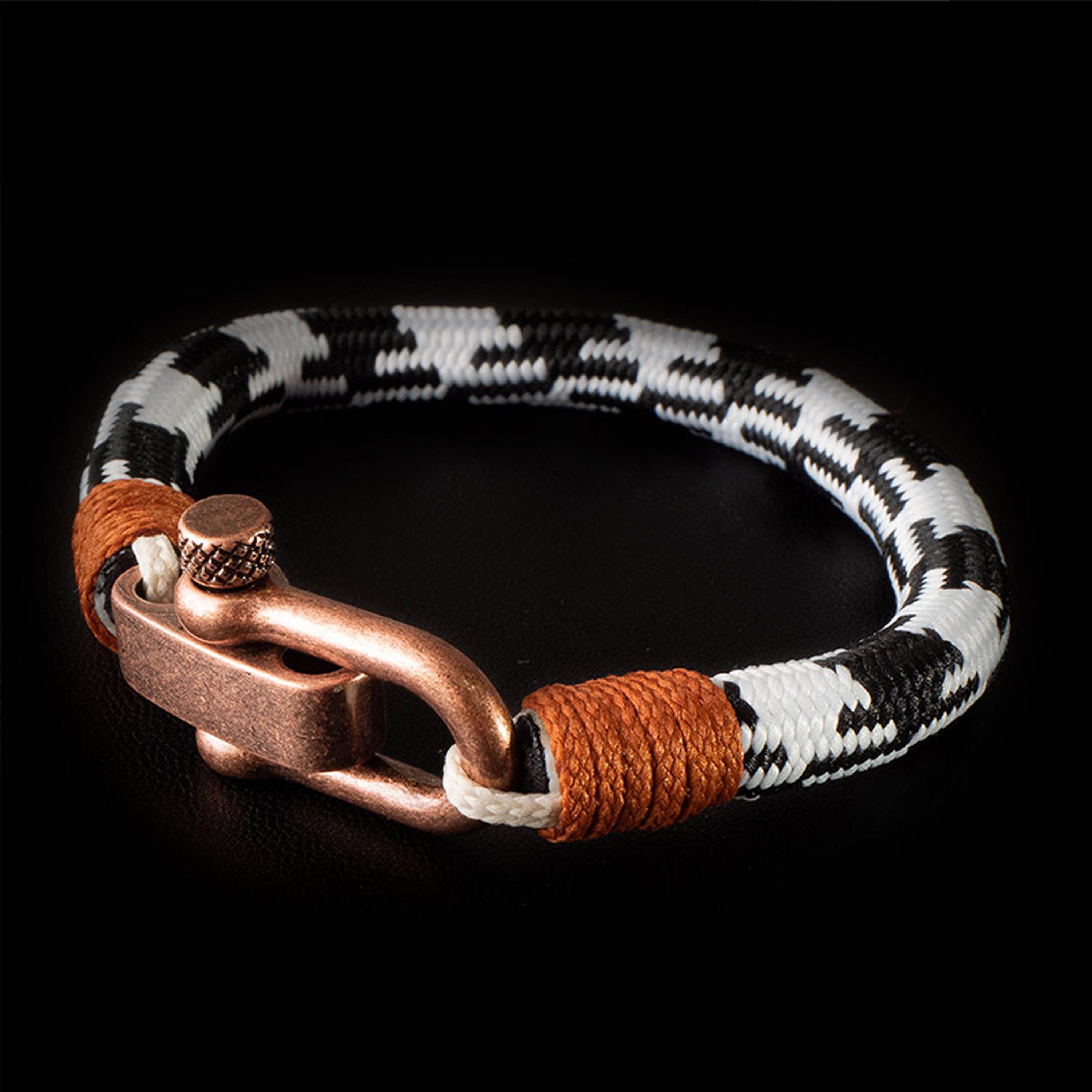 Casual Style, (Edelstahl, UNIQAL.de maritime, nautics, Maila Armband Armband Segeltau, handgefertigt) aus "OCEAN" Segeltau Maritime Schäckel