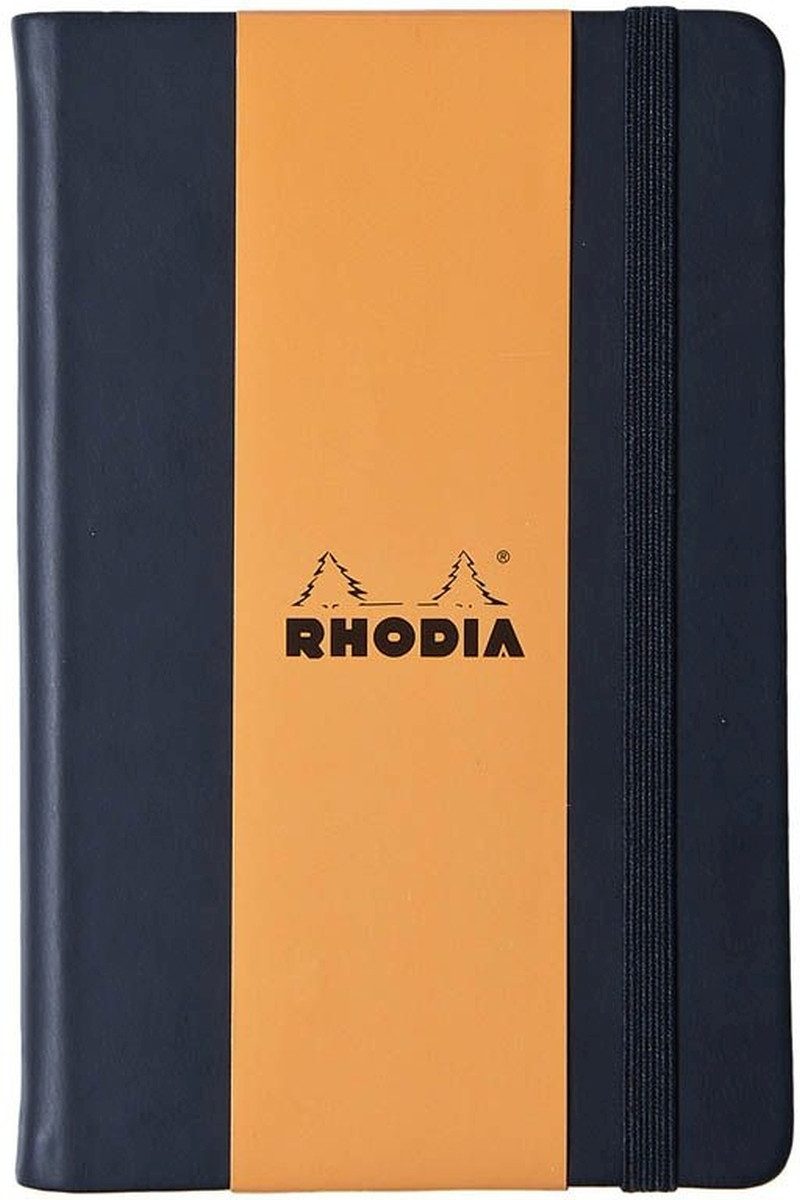 CLAIREFONTAINE Notizbuch Notizbuch Web Notebook A4 liniert 96 Blatt schwarz/orange/schwarz