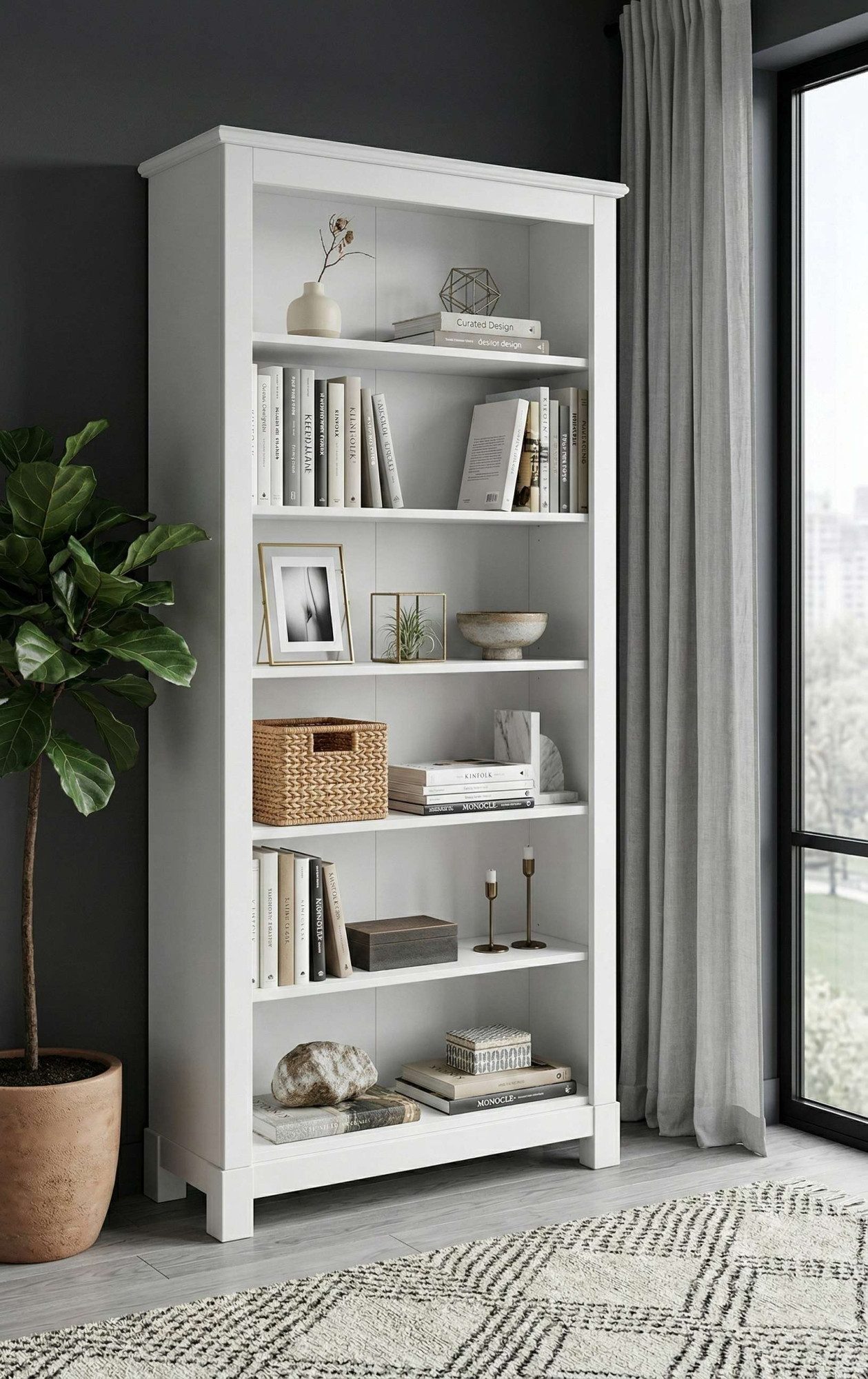 OTTO home Bücherregal Rauna, aus massiver Kiefer, Breite 96 cm, FSC® zertifiziert