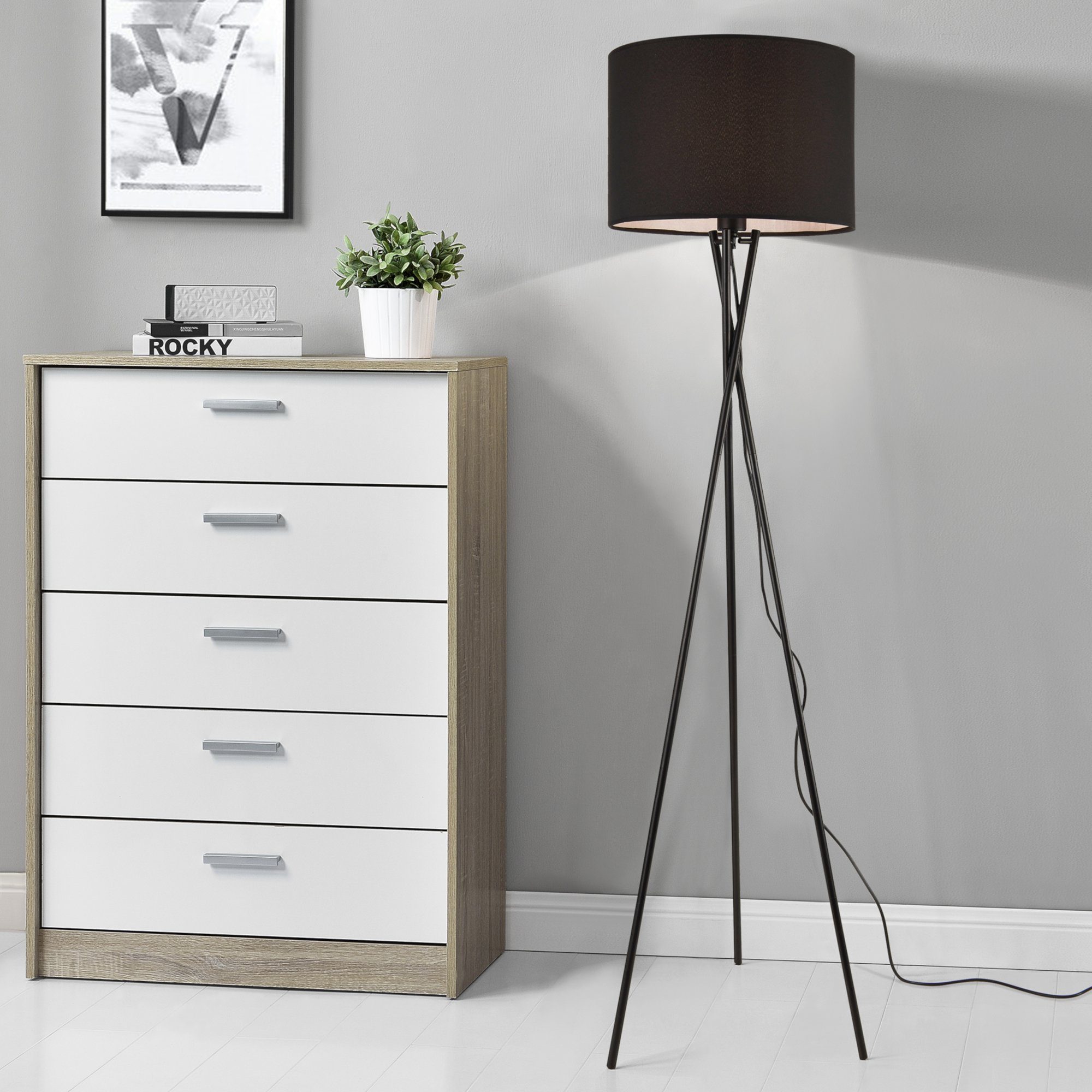 lux.pro Stehlampe, ohne Leuchtmittel, »Grenoble« Stehleuchte günstig online kaufen