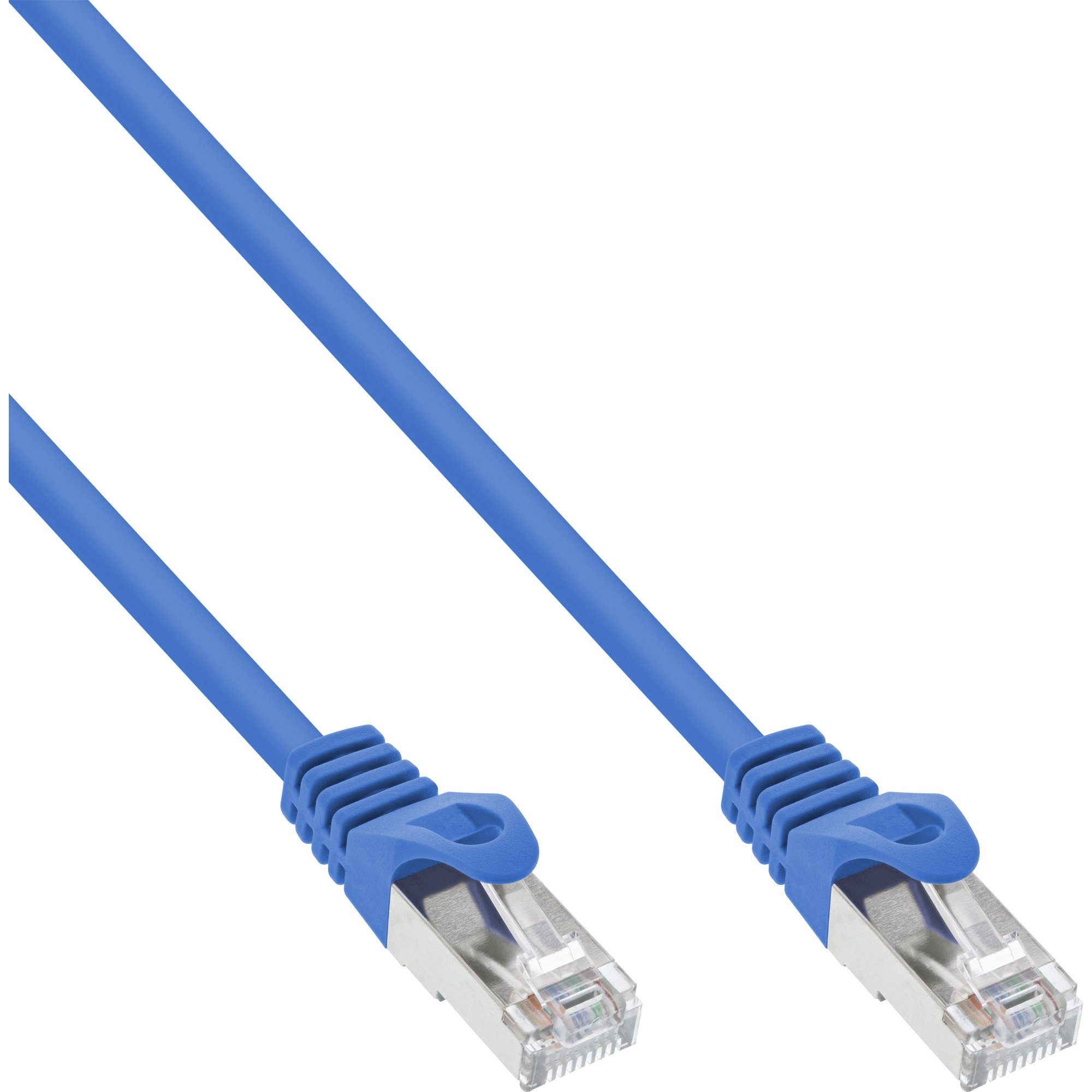 InLine® Patchkabel, SF/UTP, Cat.5e, blau, 10m LAN-Kabel