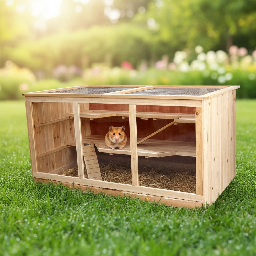 Melko Kleintierkäfig Kleintierkäfig Hamsterkäfig Mäusekäfig Nagerkäfig Rattenkäfig Stall, drei Stockwerken