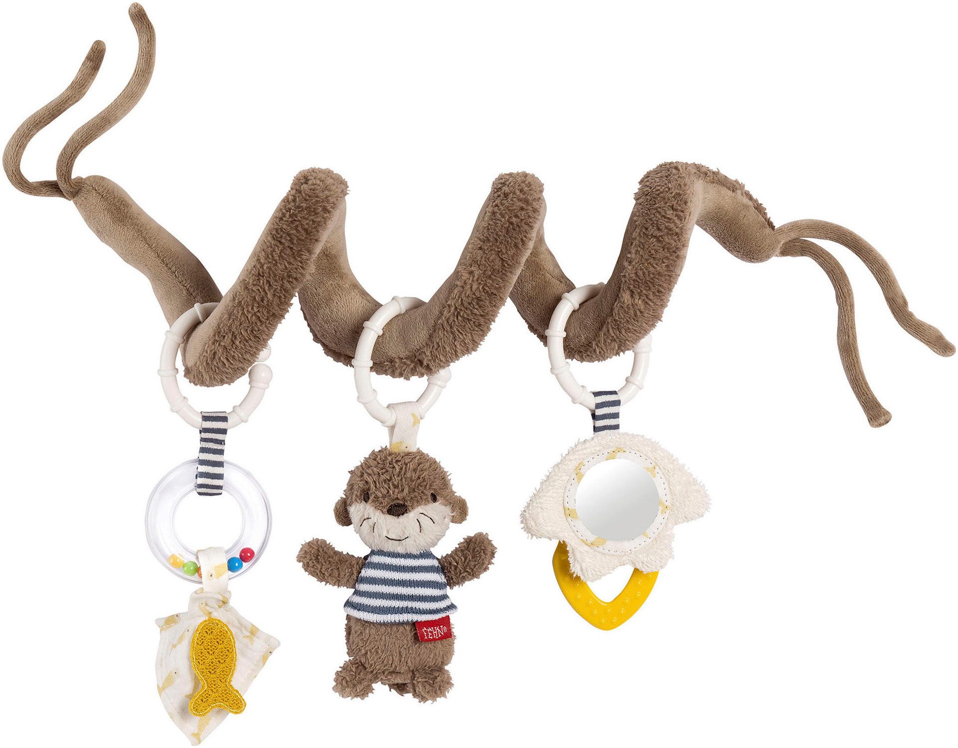 Fehn Greifspielzeug Otter Theo, Activity-Spirale Otter günstig online kaufen