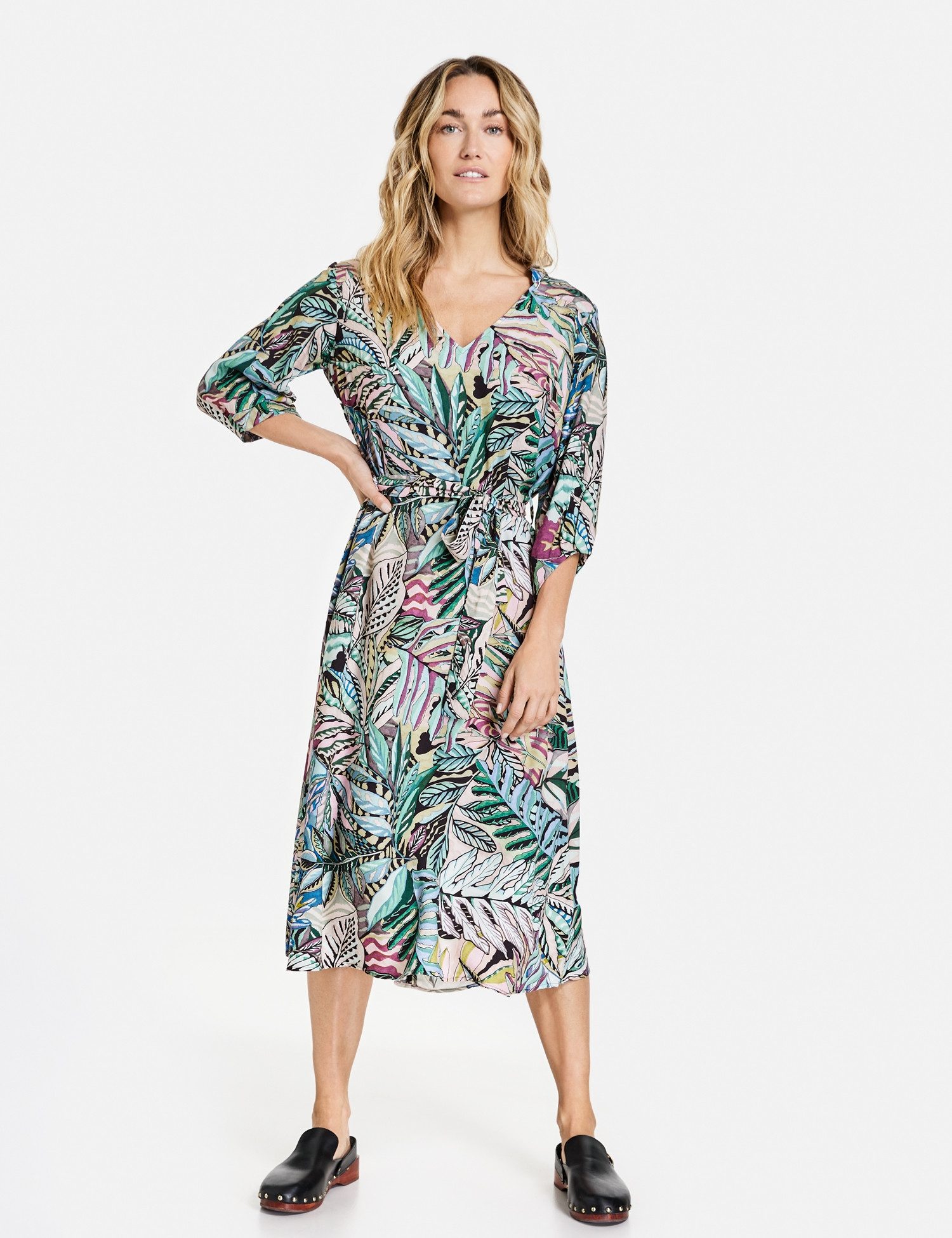 GERRY WEBER A-Linien-Kleid Floral bedrucktes Kleid