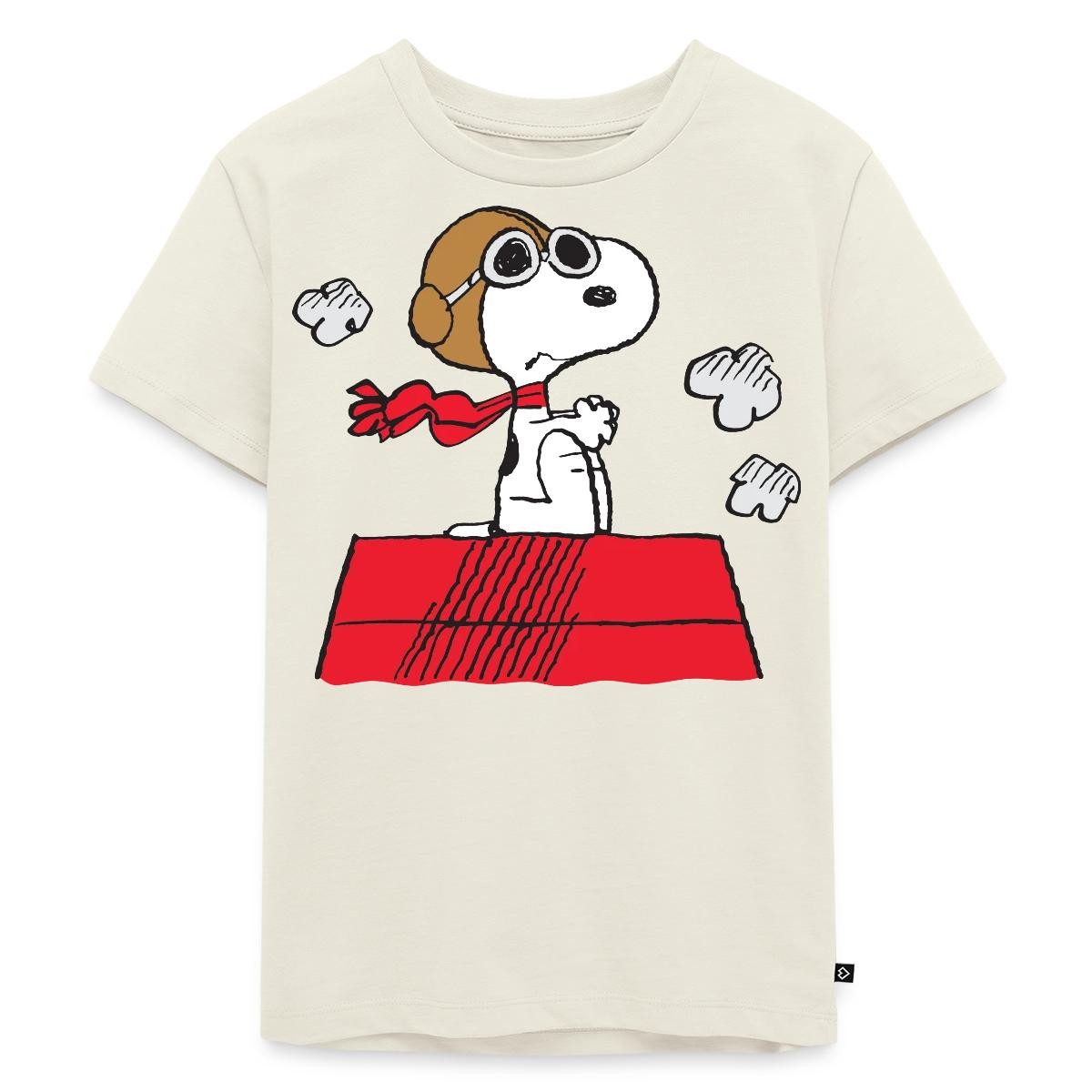 Spreadshirt T-Shirt Peanuts Snoopy Pilot Fliegen Kinder Premium T-Shirt (1-tlg)