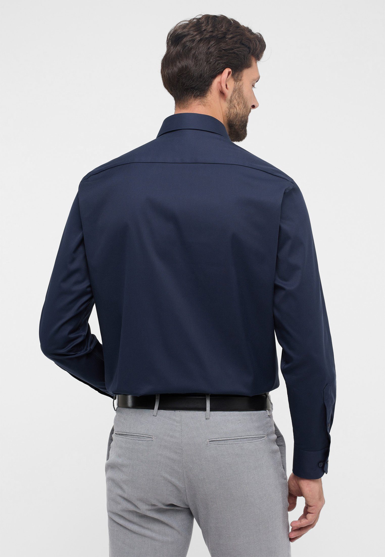 FIT navy Eterna Langarmhemd COMFORT