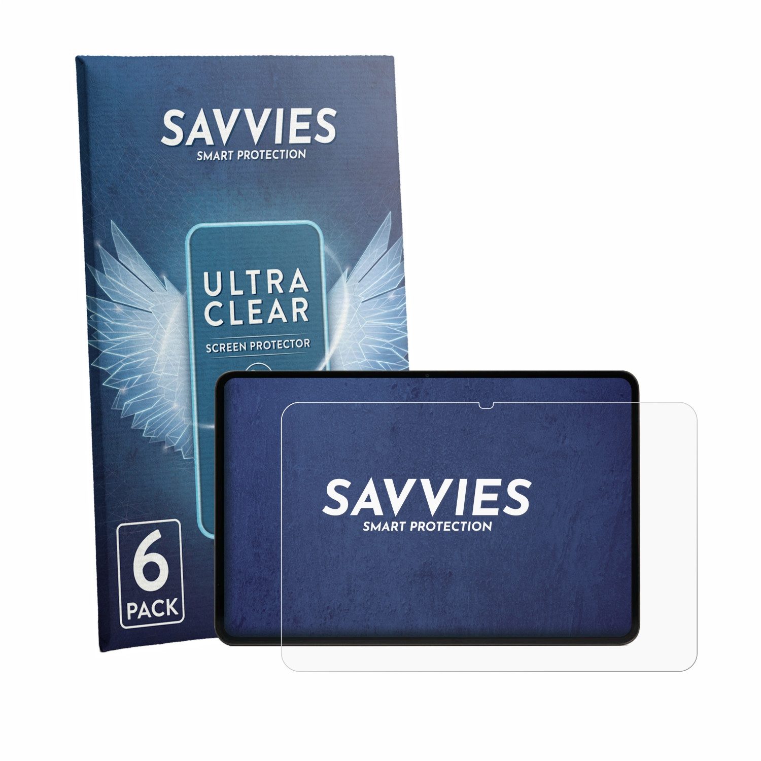 Savvies Displayschutzfolie Schutzfolie für RedMagic Gaming Tablet 5 Pro, 6 Stück, Displayschutz Schutz Folie Klar Transparent