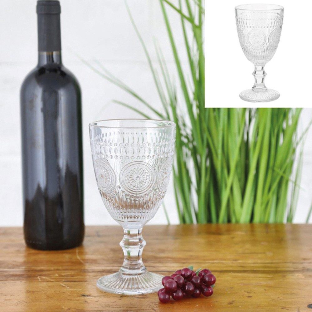 Weinglas 6 x Rotweingläser Weingläser 300ml Rotwein Weinglas Kristal look