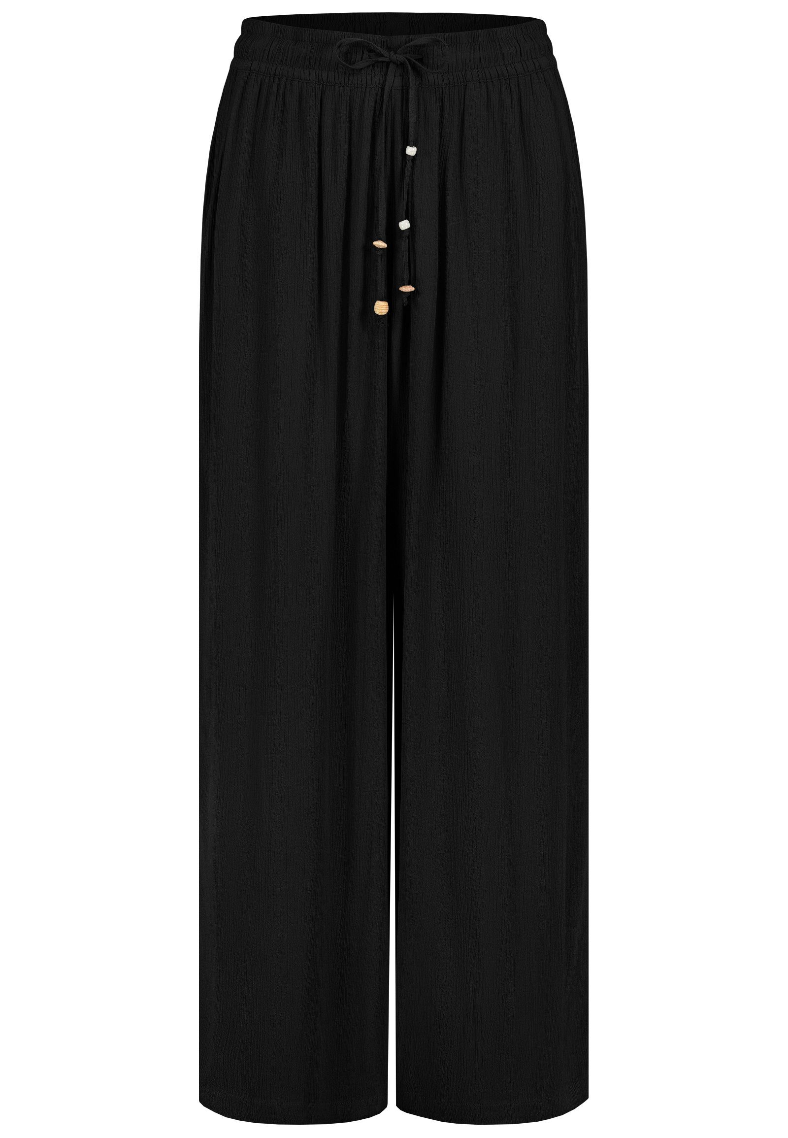 Eight2Nine Chinos Damen Luftige Sommerhose Freizeit Weit geschnitten Stoffhose Musselin