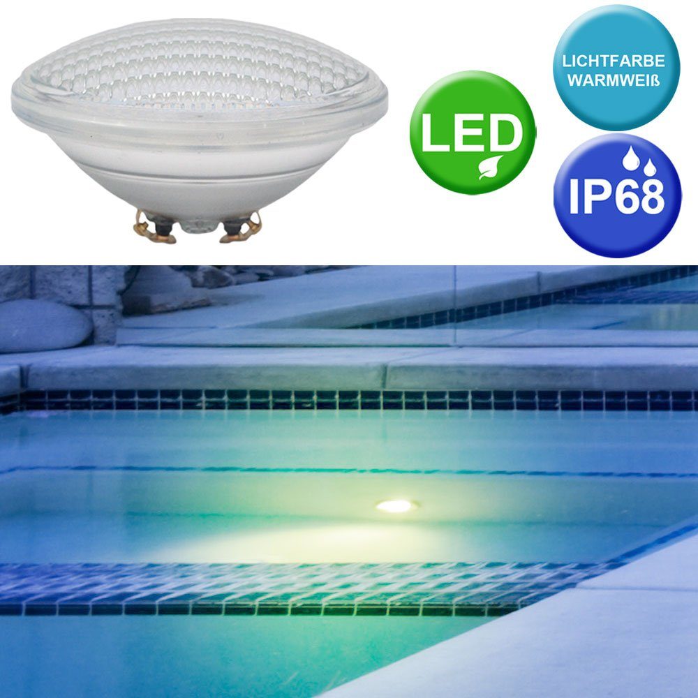 etc-shop LED-Leuchtmittel, Pool Schwimm 8W Swimming LED Set SMD Bad 4er Leuchtmittel Scheinwerfer