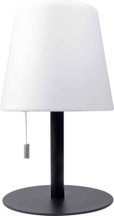 Schwaiger LED Tischleuchte 660166, LED, RGB, warmweiß, bunt, Zugschalter direktam Lampenschirm