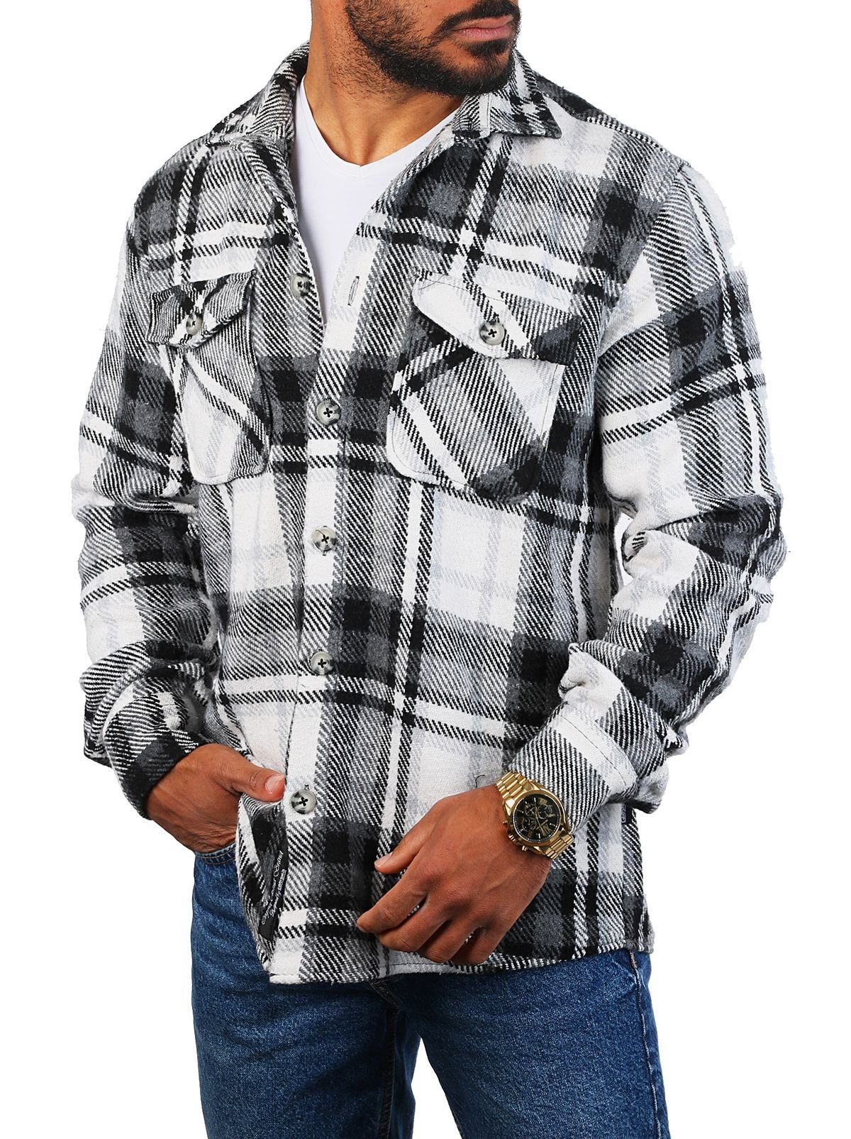 CARISMA Flanellhemd warmes Herren Holzfällerhemd mit dicker weicher Qualitä günstig online kaufen