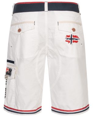 Geographical Norway Shorts Herren Cargo Shorts kurze Hose Short Bermuda knielang Parodi + Gürtel