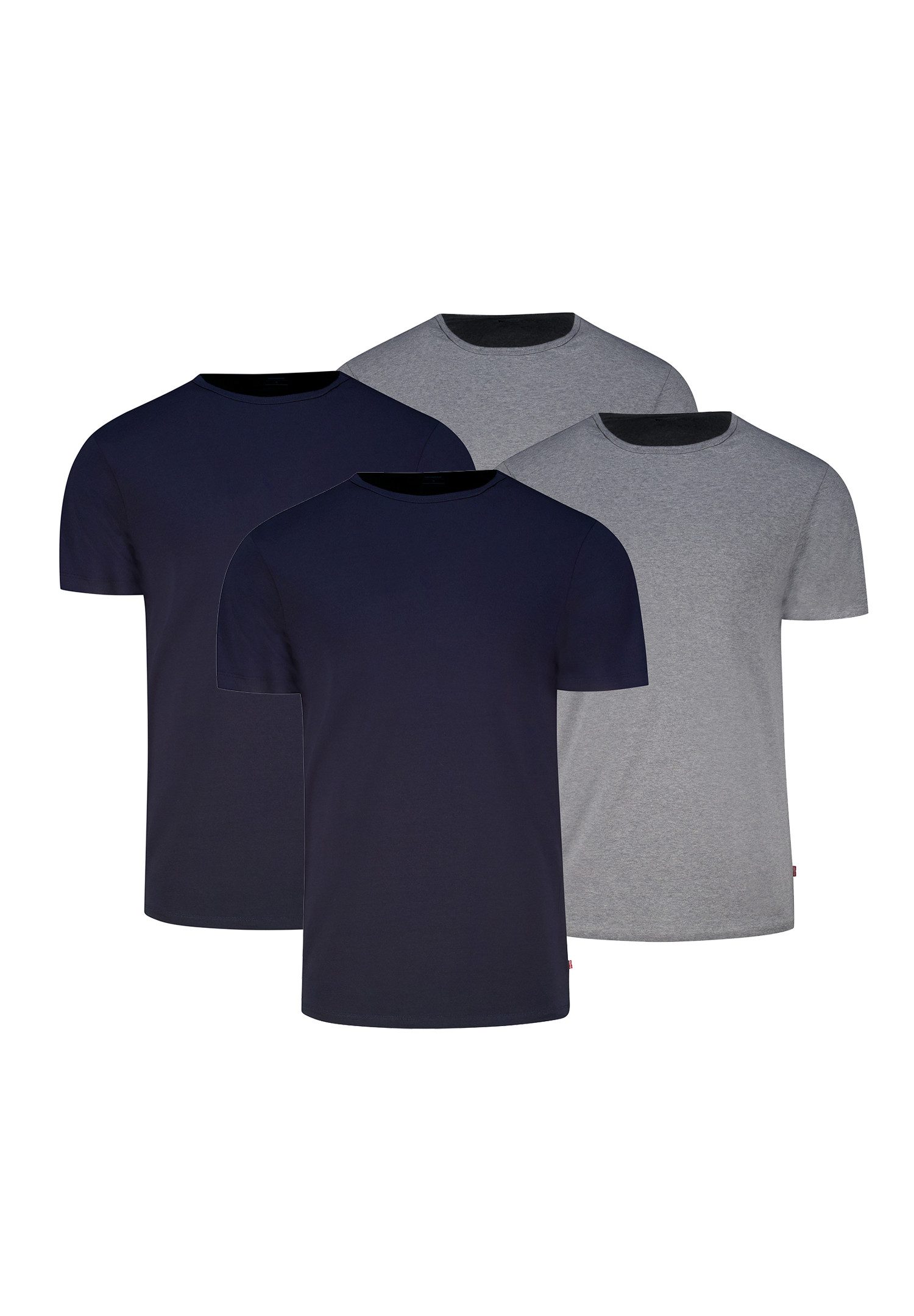 Levi's® Poloshirt LEVIS MEN SOLID CREW 4P (Packung, 4-tlg., 4er-Pack)
