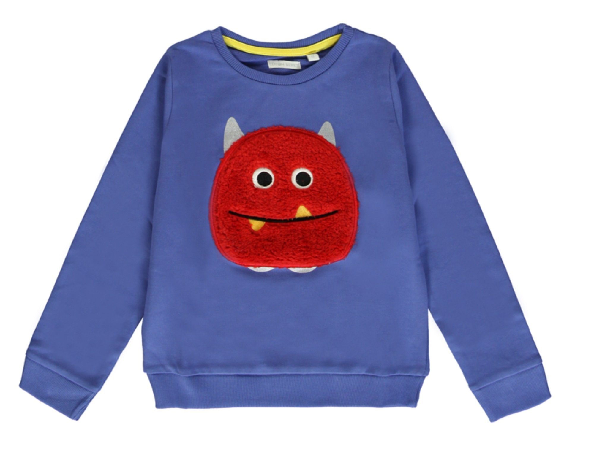 Rundhalspullover Lemon Beret Mädchen Pullover "Monster" in lila