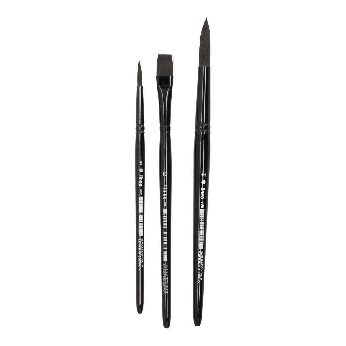 Honsell Malpinsel Lineo Aquarellpinsel BlackSet 632