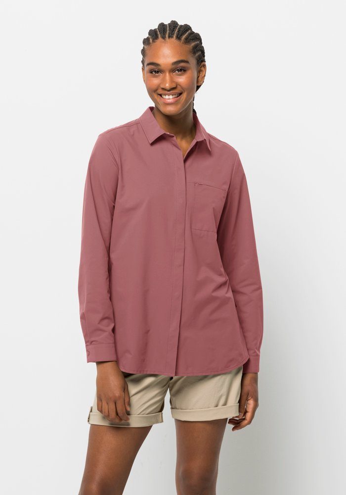 Jack Wolfskin Outdoorbluse LIGHT WANDER LS SHIRT W