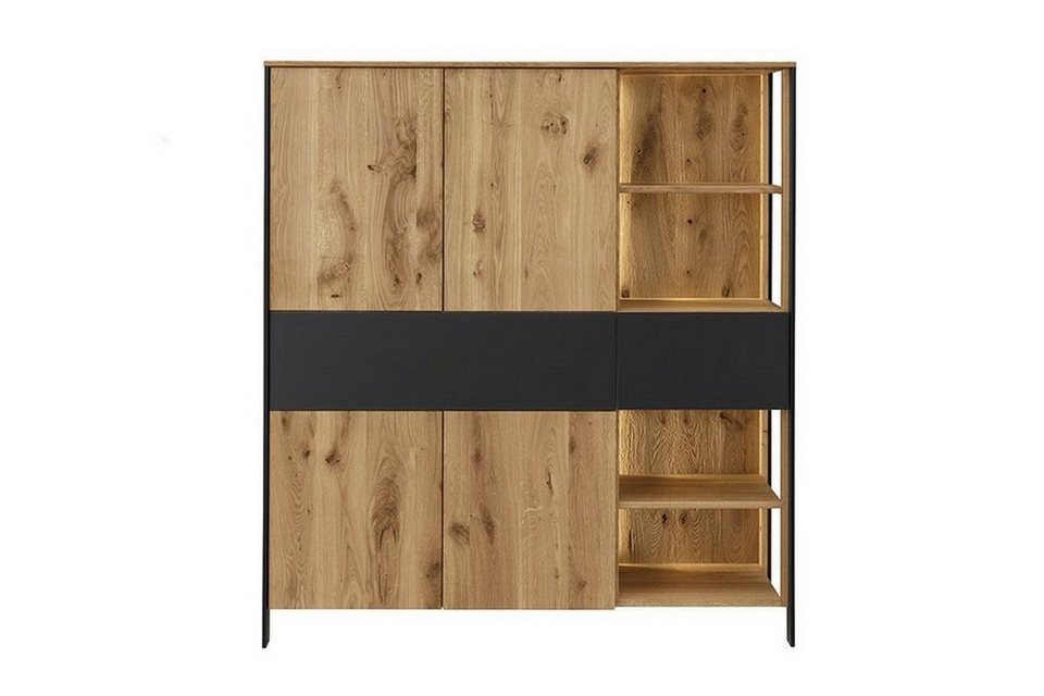 daslagerhaus living Standregal Highboard Benni Wildeiche H 143 cm