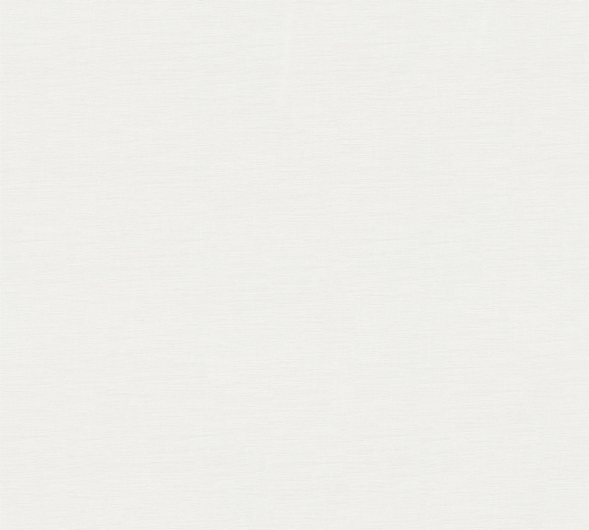 matt Weiß (1 Landhaustapete Vliestapete matt, Création A.S. Einfarbig, St), geprägt, Unitapete