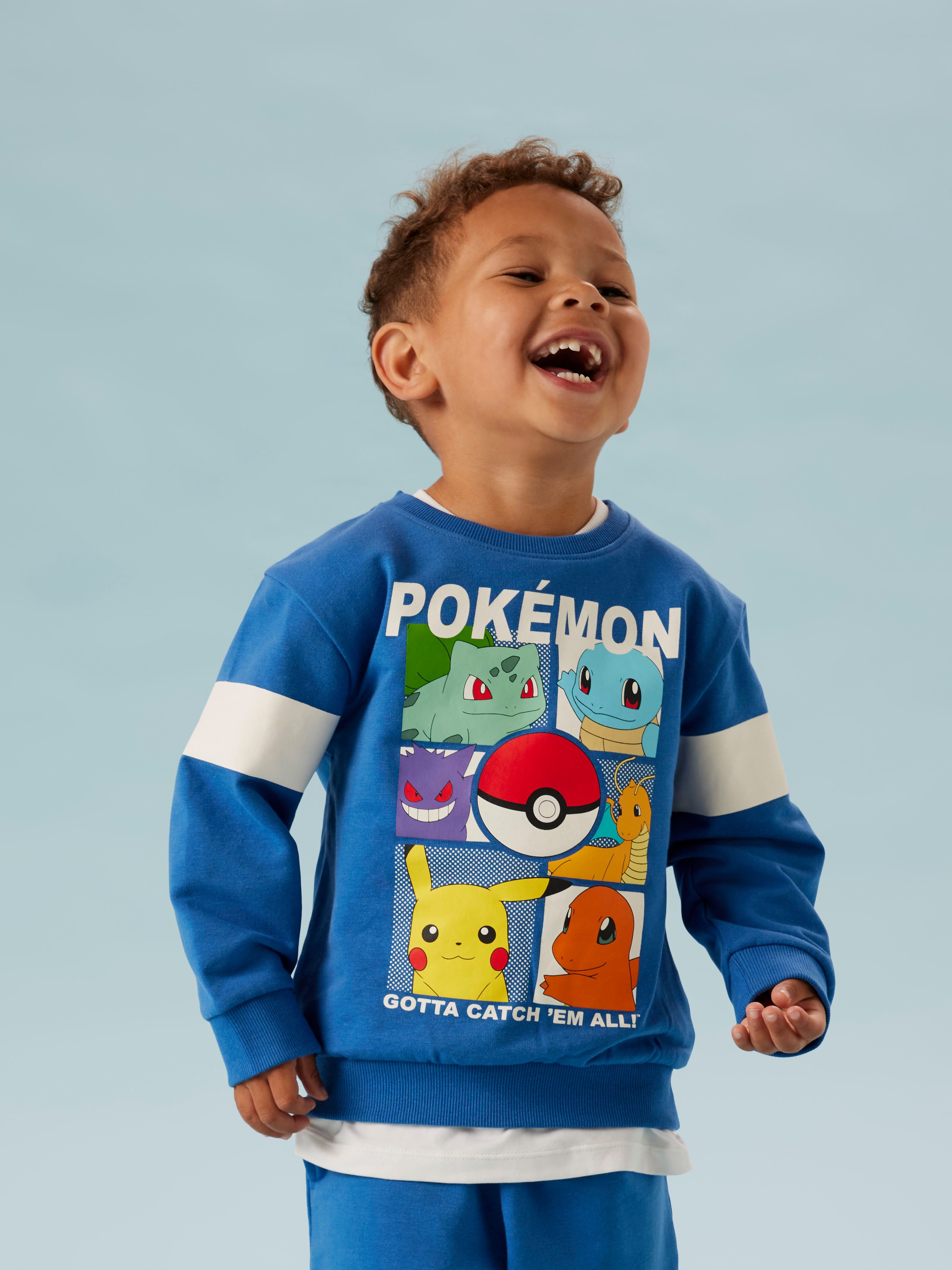 Name It Sweatshirt NMMJUSSY POKEMON NREG SWEAT BRU NOOS SKY