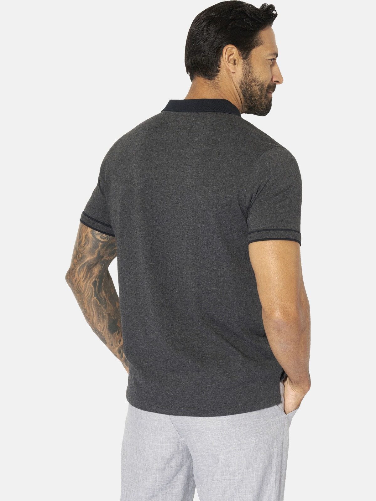 Jan Vanderstorm Poloshirt ISFRIED aus weicher Baumwolle