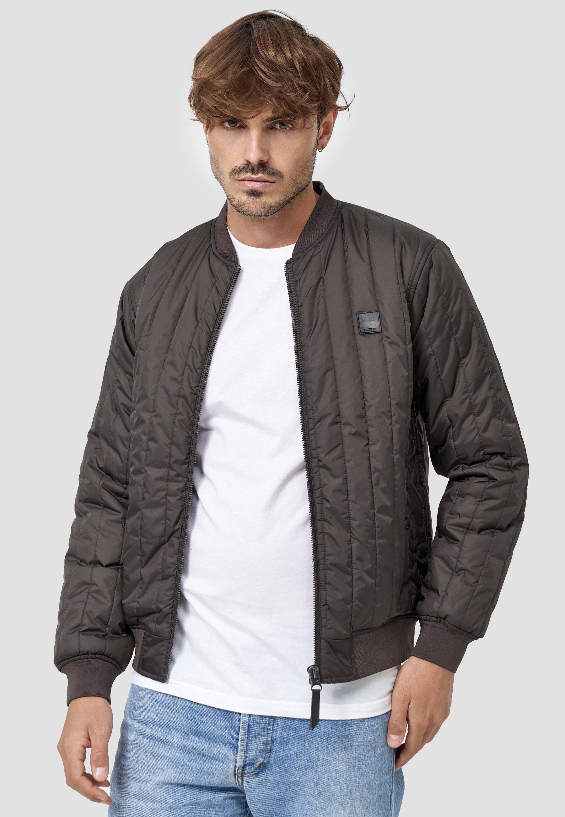 Indicode Steppjacke Herren Clavell Herrenjacke Daunen-Optik gesteppte Bombe günstig online kaufen