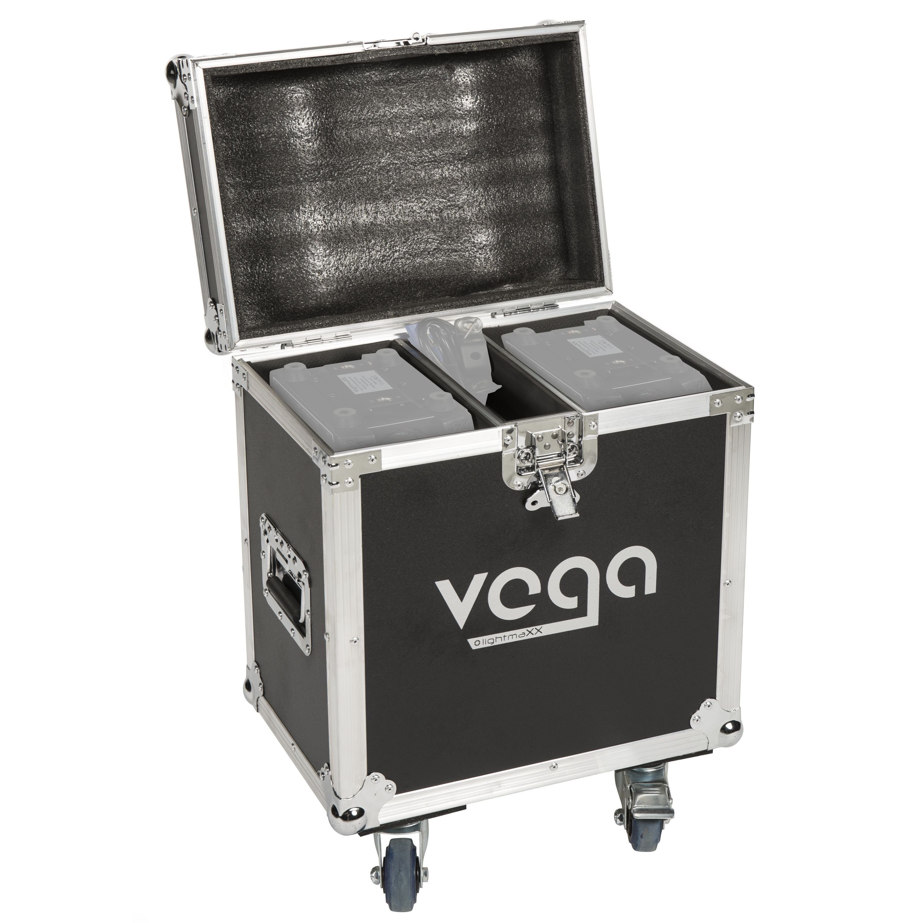 lightmaXX Discolicht, TOUR CASE 2x HALO für Moving VEGA Heads 90 Case 