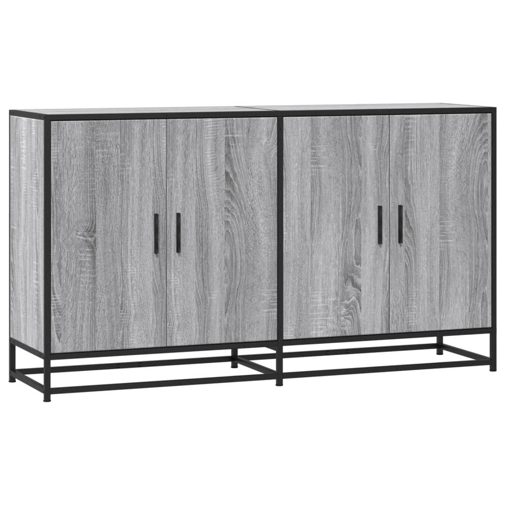 vidaXL Sideboard Sideboard Grau Sonoma 134x35x76 günstig online kaufen