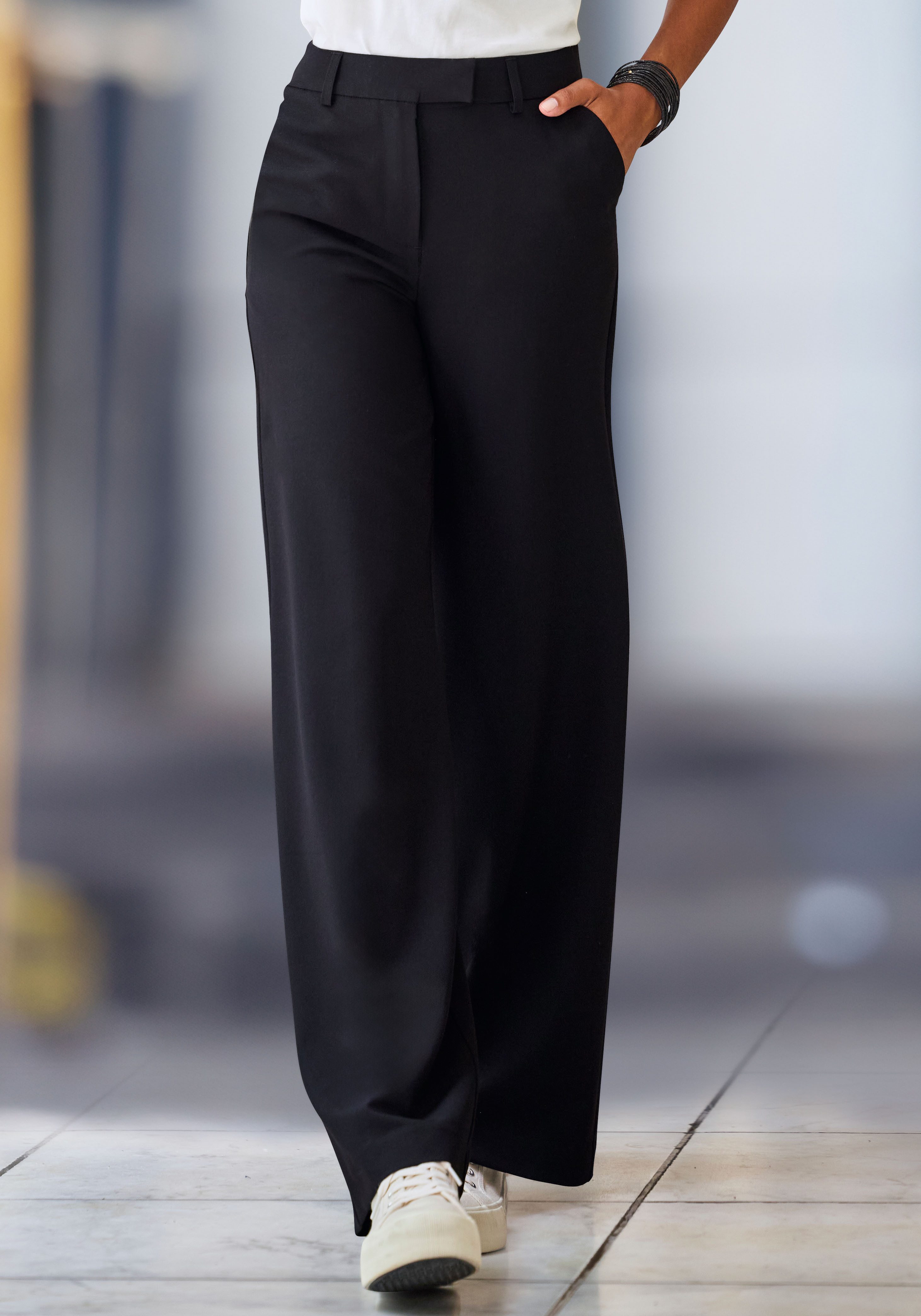 LASCANA Anzughose mit verstellbarem Bund, individuell regulierbar