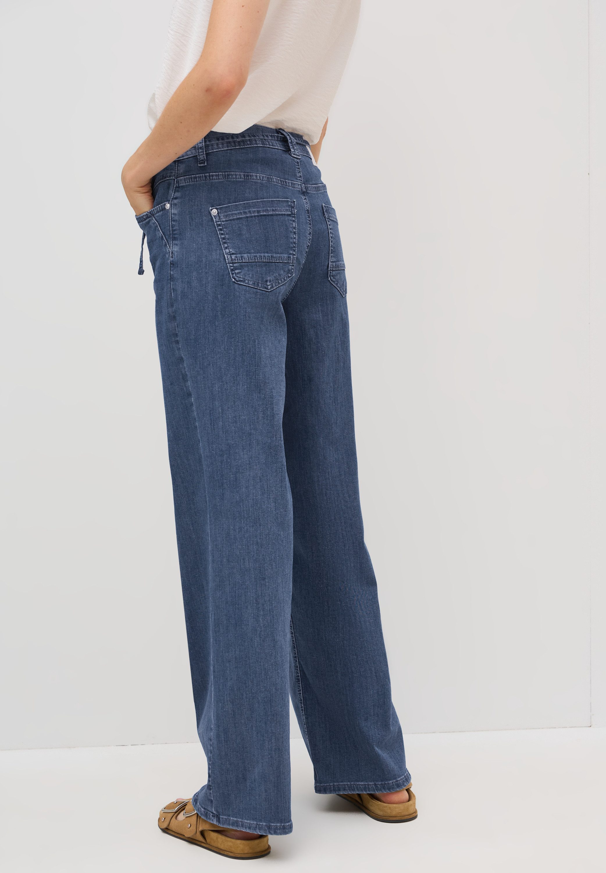 STREET ONE Loose-fit-Jeans High Waist günstig online kaufen
