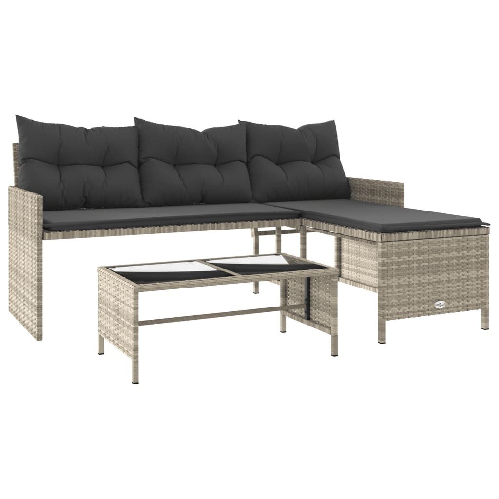 vidaXL Loungesofa Gartensofa in L-Form mit günstig online kaufen