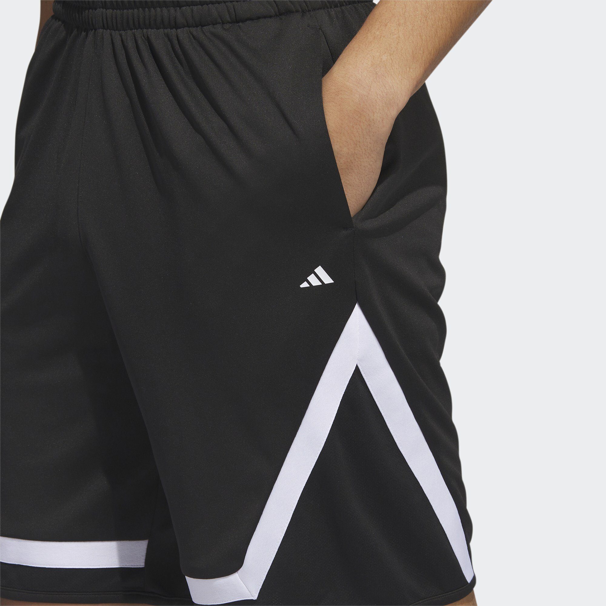 PRO White Black ADIDAS / BLOCK SHORTS Funktionsshorts Performance adidas