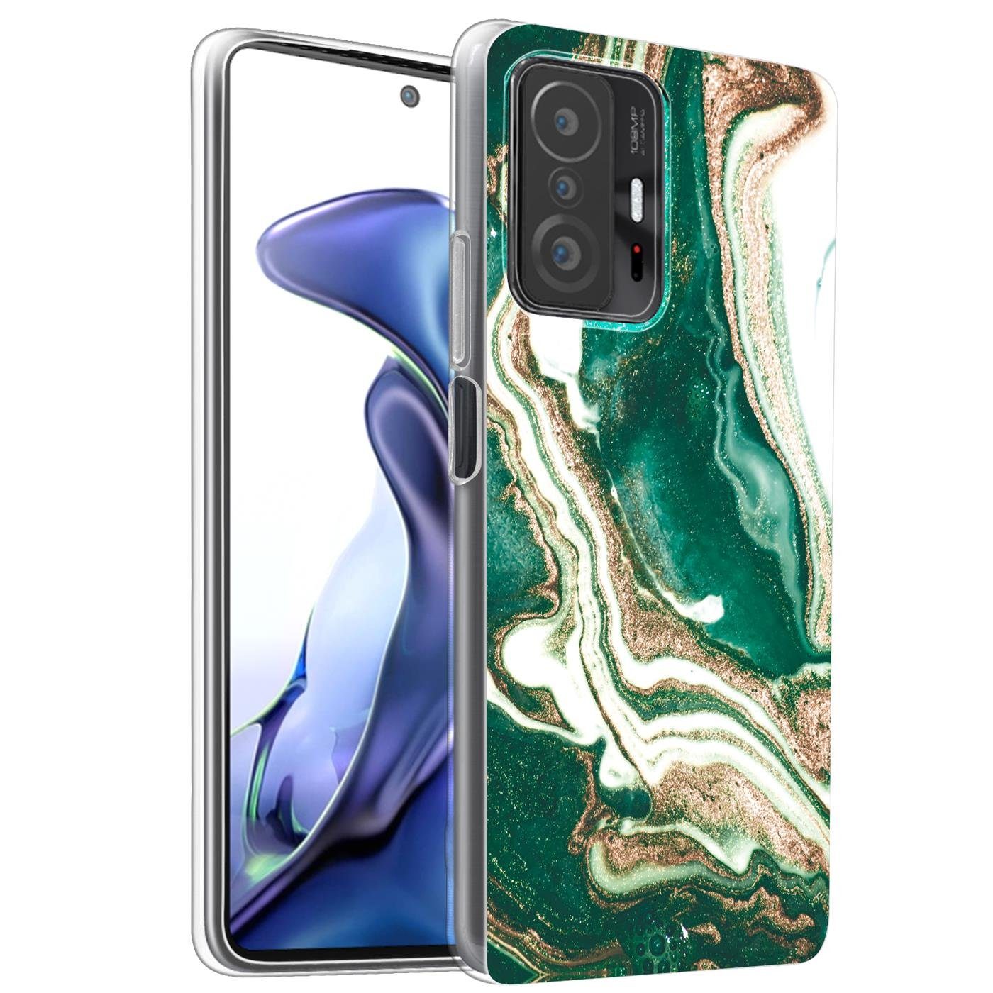 CoolGadget Handyhülle Marmor Slim Case für Xiaomi 11T / 11T Pro 6,67 Zoll, Hülle Dünne Silikon Schutzhülle für Xiaomi 11T, 11T Pro Hülle