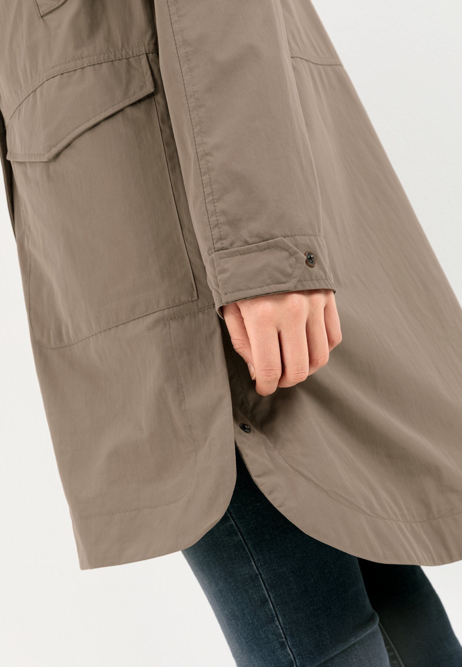 camel active Funktionsmantel mit Kapuze Langarm Kapuze Kapuze