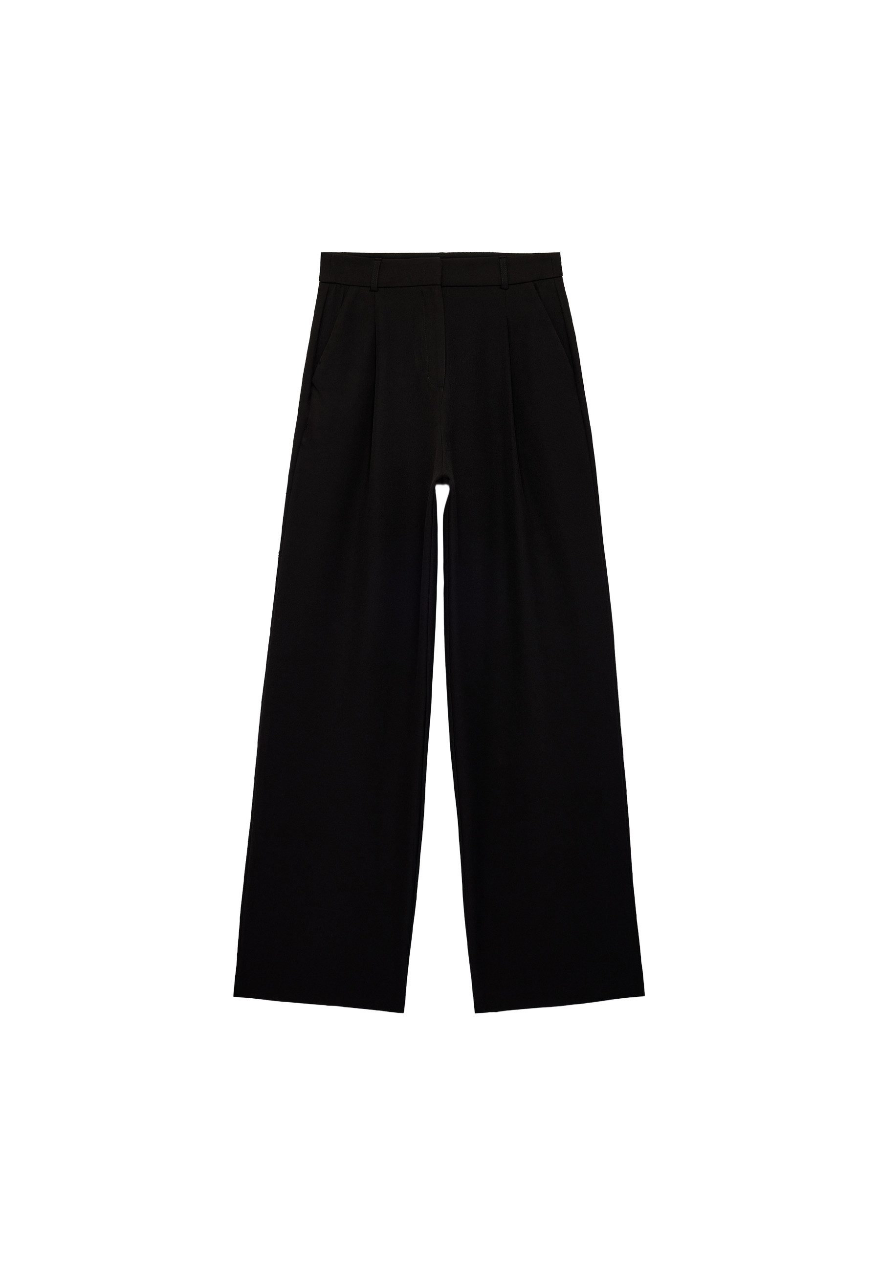 Koton Stoffhose Koton Hohe Taille Wide Leg Stoffhose