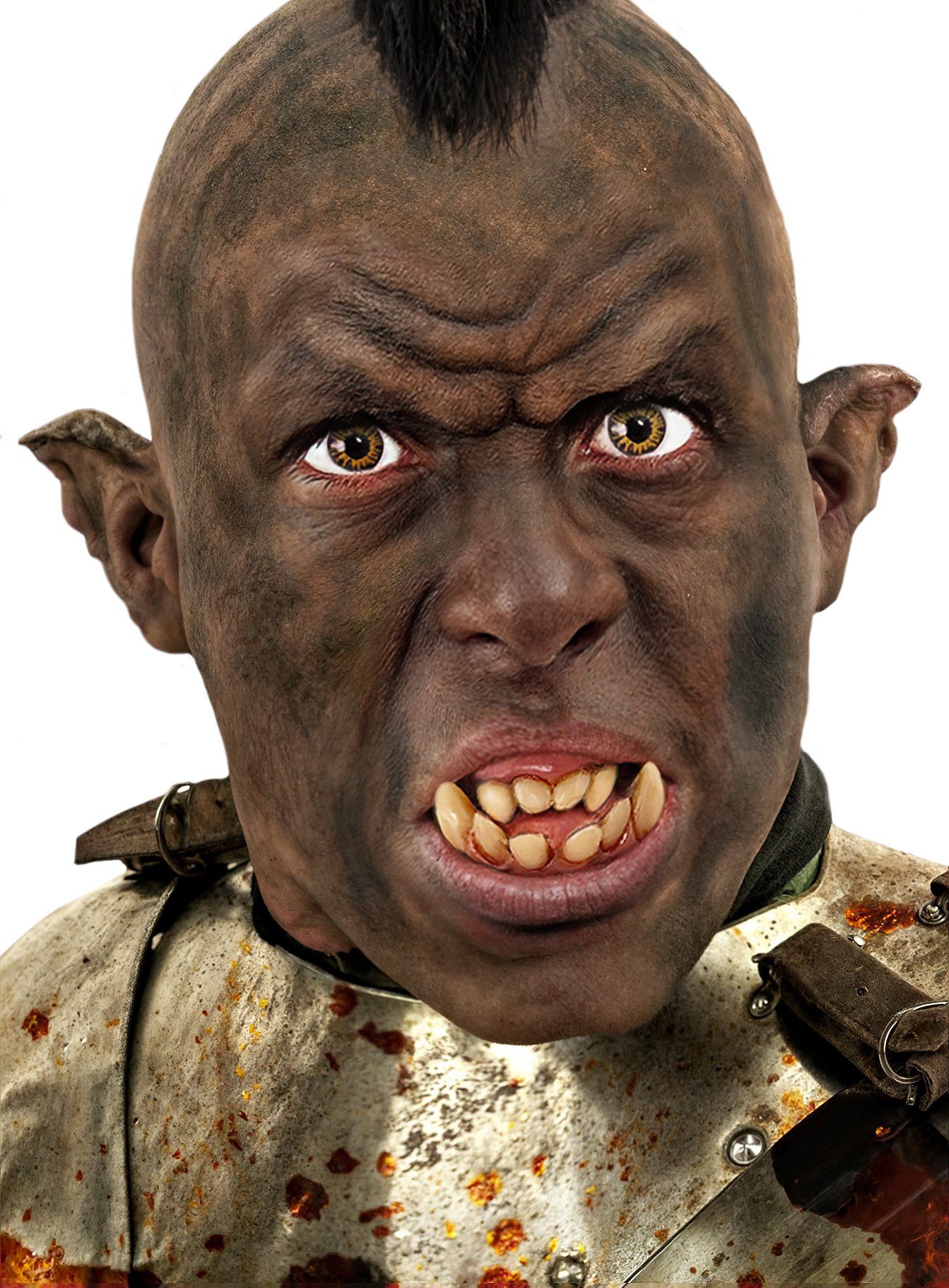 Maskworld Kostüm Orkohren, Leicht zerfledderte Elfenohren für Orks und Dämonen.