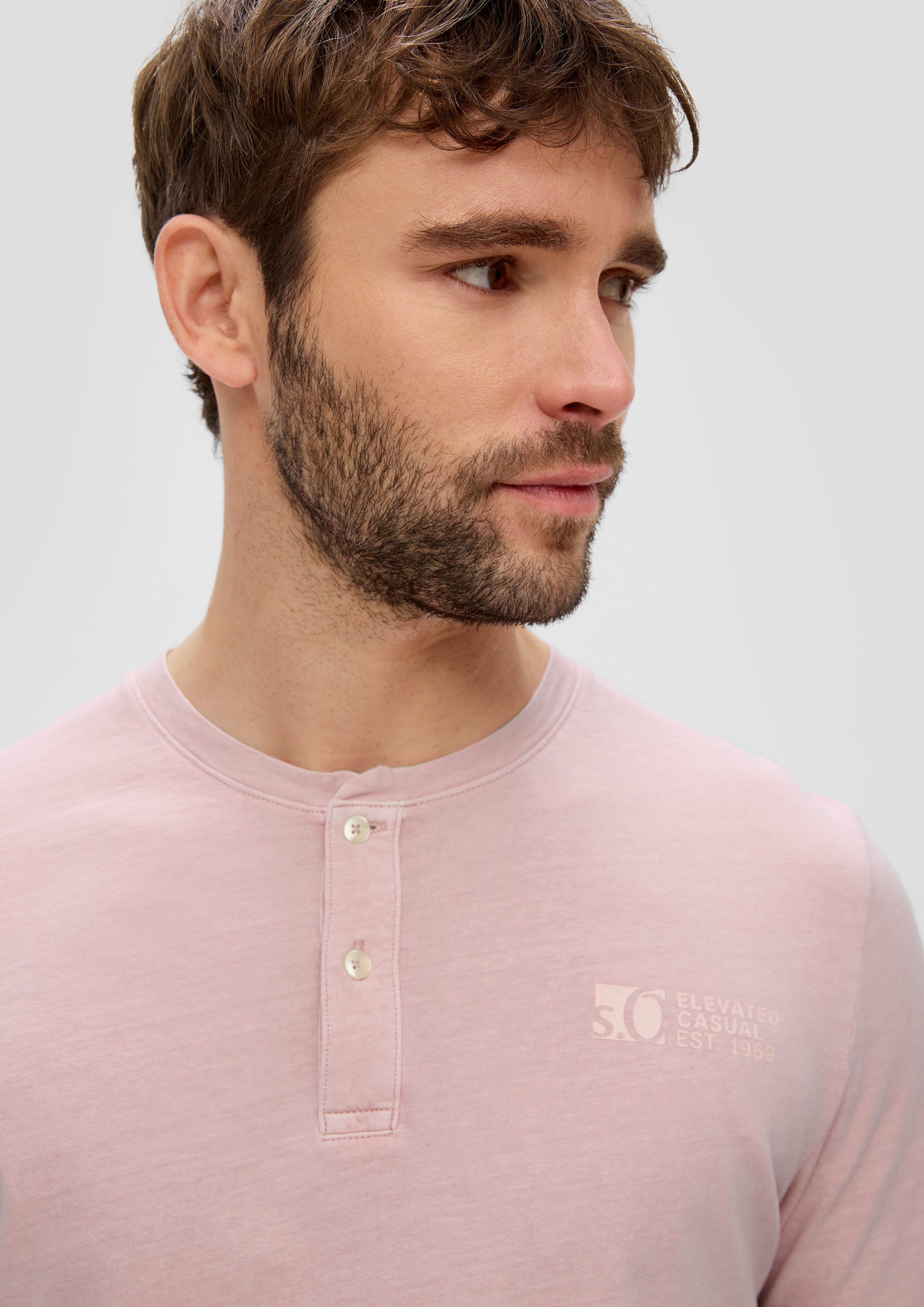 s.Oliver Kurzarmshirt T-Shirt mit Garment Dye günstig online kaufen