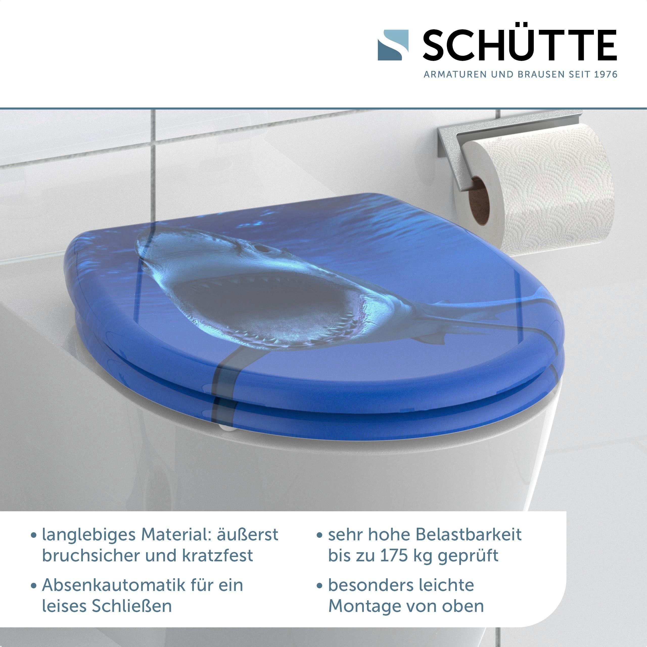 Schütte WC-Sitz Shark, Duroplast, mit Absenkautomatik günstig online kaufen