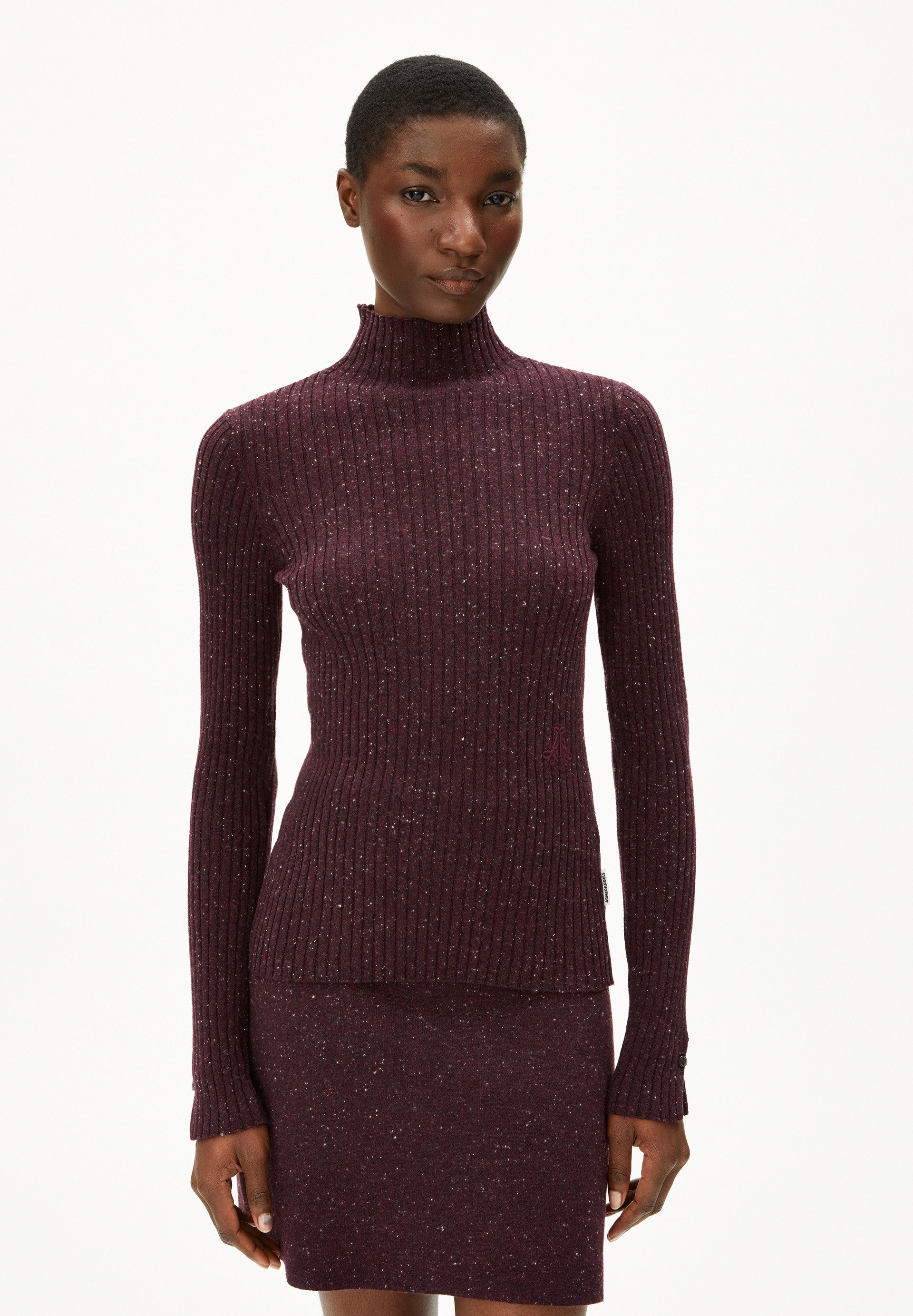 Strickpullover ALAANIA TWEED Pullover aus recyclem Bio-Woll Mix