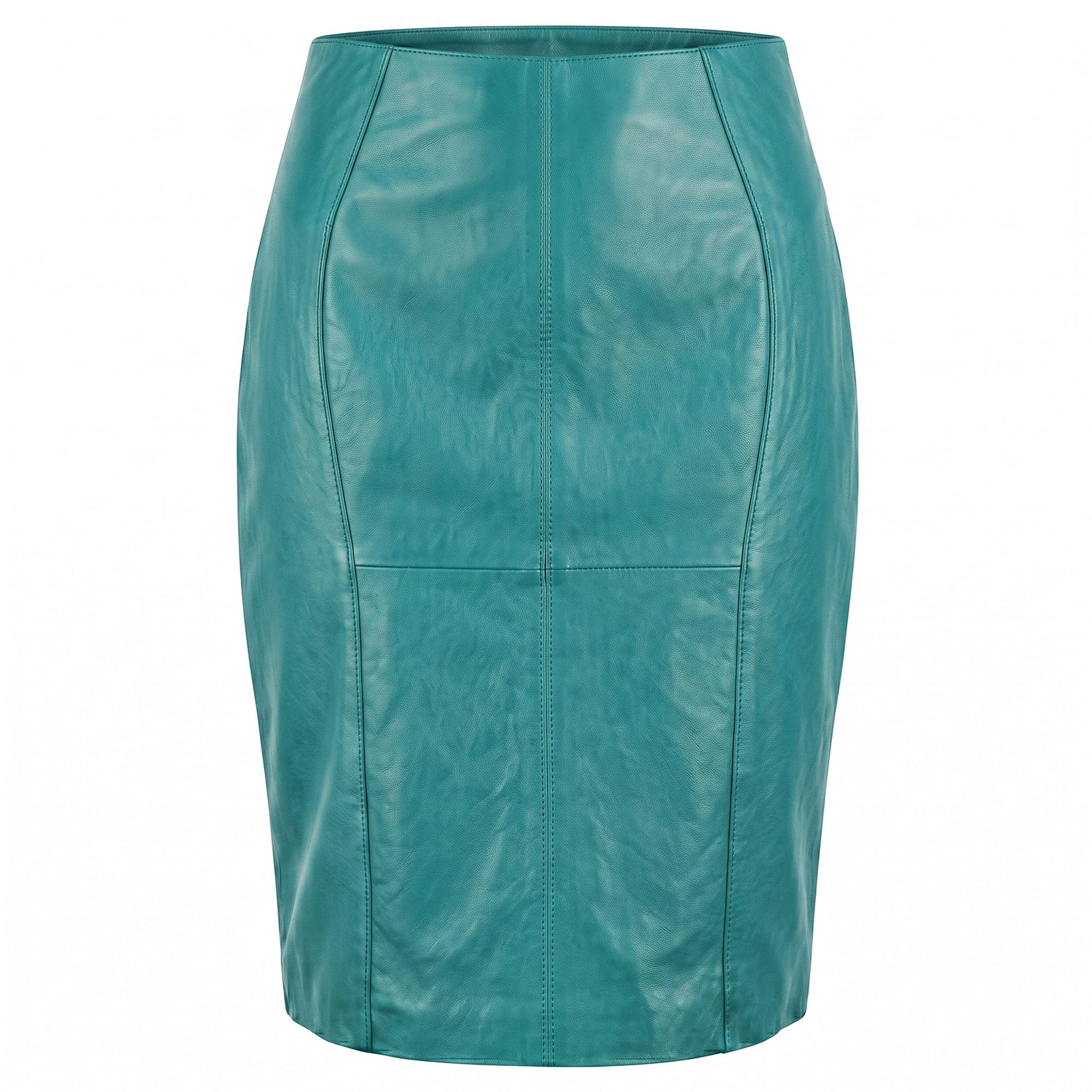 German Wear Lederrock Trend452R Midi Trendiger Midi Lederrock aus Lammnappa Business Rock echtleder – Bild 2 von 5