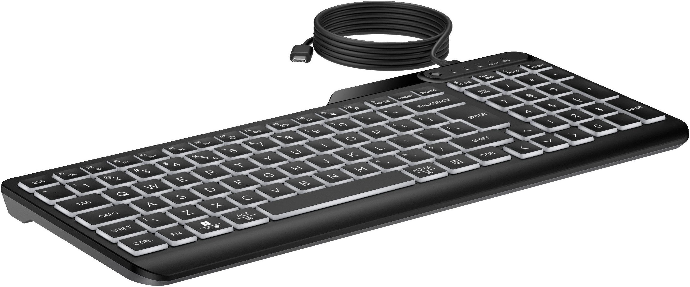 HP 400 Backlit Wired Keyboard Tastatur