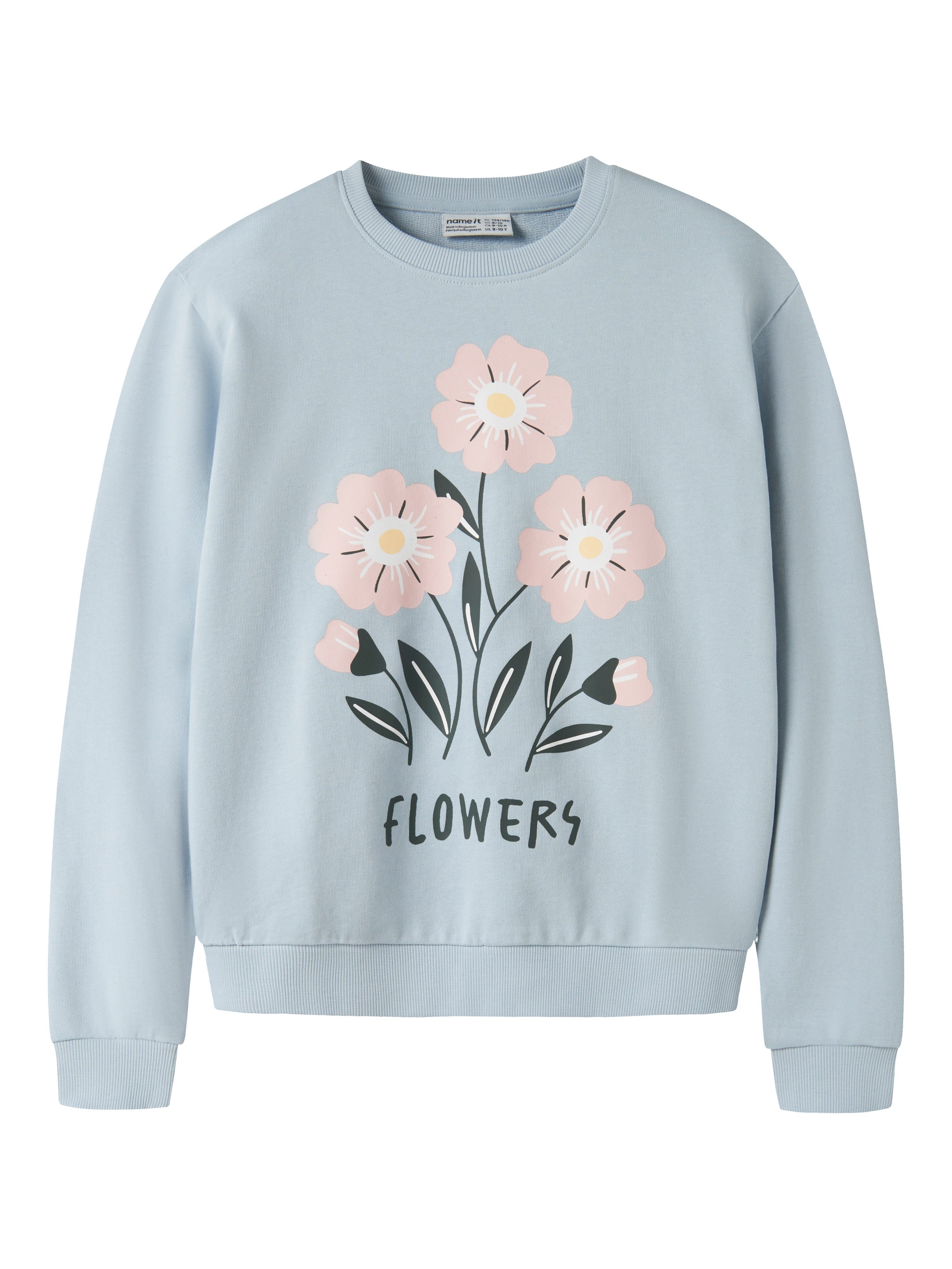 Name It Sweatshirt NKFVASACHA LS NREG SWEAT UNB Baumwolle, regular fit