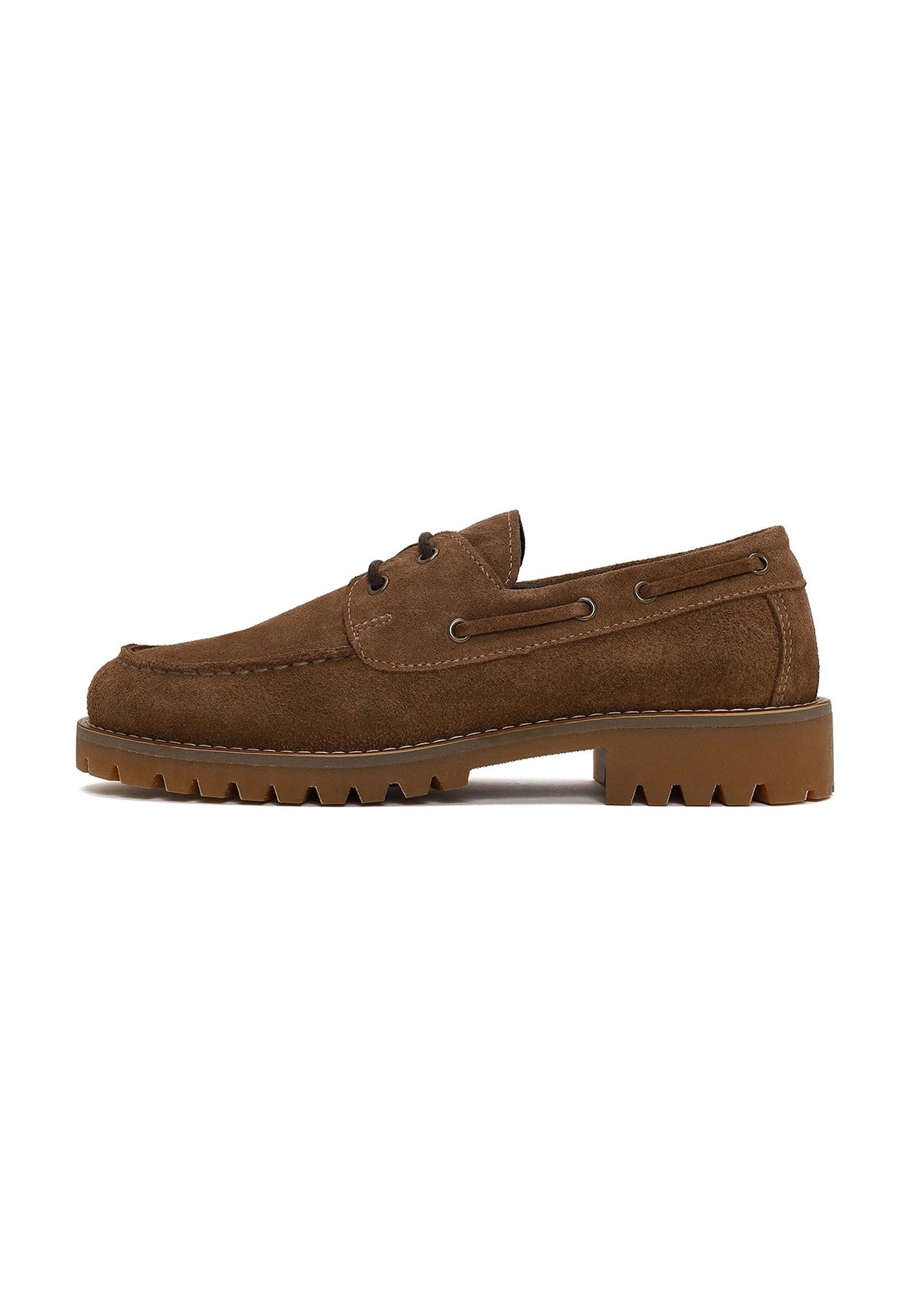 Derimod Chunky Schnür-Loafer Aus Veloursleder Loafer