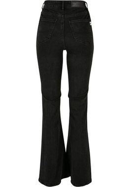 URBAN CLASSICS Bequeme Jeans Damen Ladies Organic High Waist Flared Denim Pants (1-tlg)
