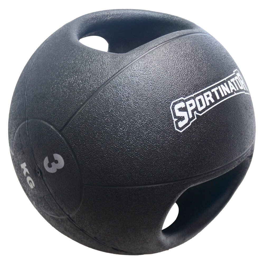 Sportinator Medizinball Premium mit Griff, ideal für Kraft- und Konditionstraining