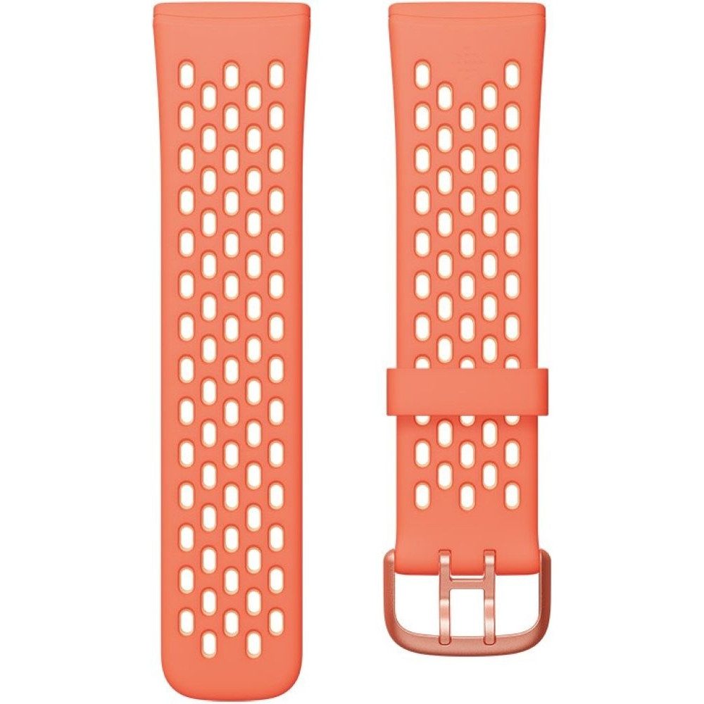 fitbit Smartwatch-Armband Sportarmband L für Versa 3/Sense - Ersatzarmband - melon/rose